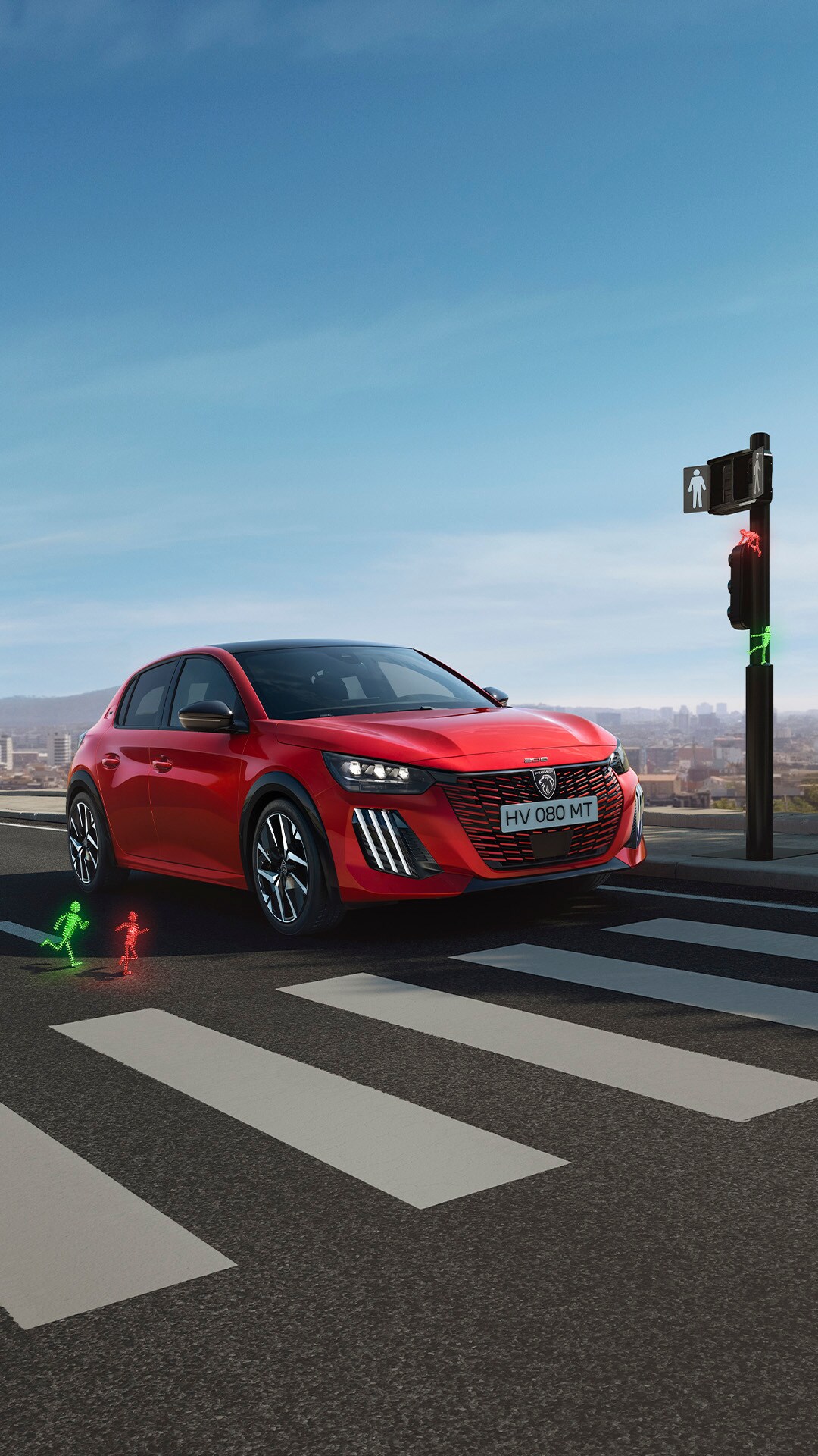 PEUGEOT 208 hybrid or petrol front view