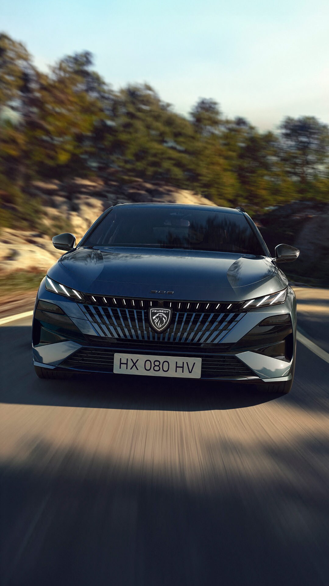 Vista frontale di Nuova 308 SW