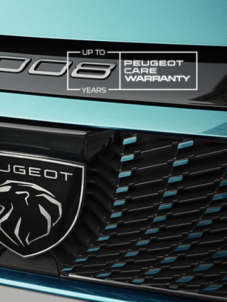 3008 – calandra anteriore con logo Garanzia PEUGEOT CARE